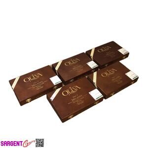 Lot of 5 Oliva Robusto Empty Wooden Cigar Boxes 9x6x1.5 #66